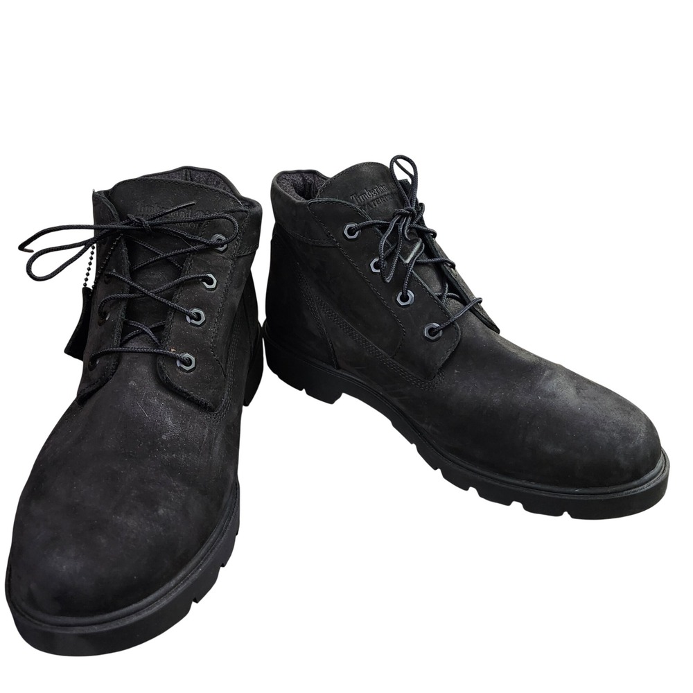 Timberland Waterproof Black Suede Lace Up Chukka Boots Mens Size 12 A17C9